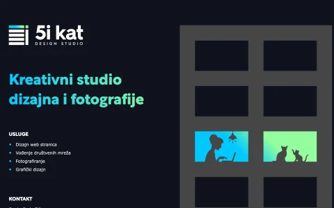 Stranica studija za dizajn i fotografiju 5i kat