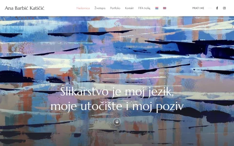 Naslovnica stranice Ana Barbić Katičić