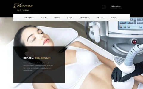 Naslovnica stranice Dharma Skin Centar