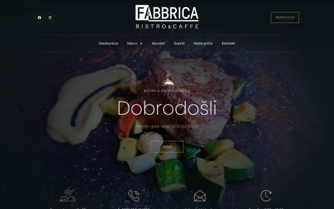 Naslovnica stranice Fabbrica