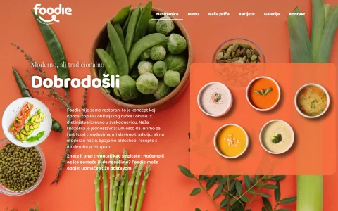 Naslovnica stranice Foodie