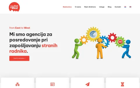 Naslovnica stranice From East to West