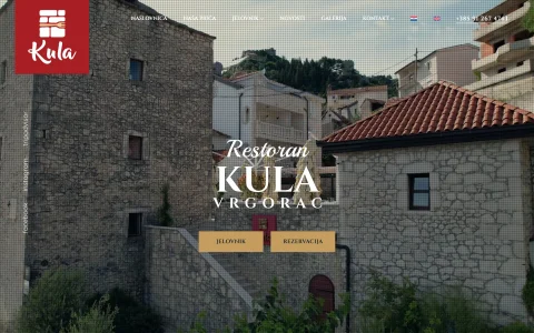Naslovnica stranice Restoran Kula