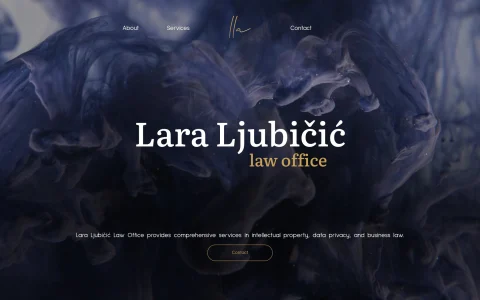Naslovnica stranice Lara Ljubičić Law Office