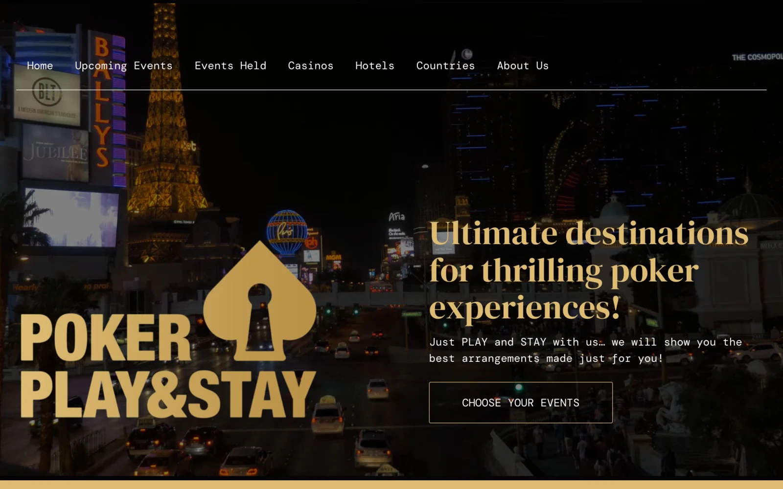 Naslovnica stranice Poker Play & Stay