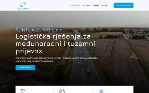 Naslovnica stranice Puntuale Pro