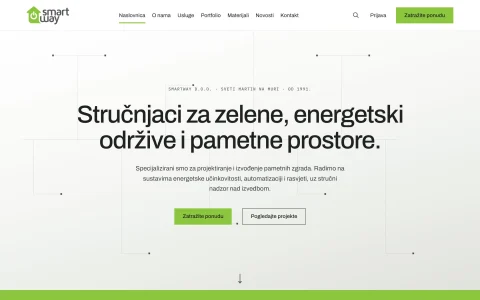 Naslovnica nove stranice SmartWay