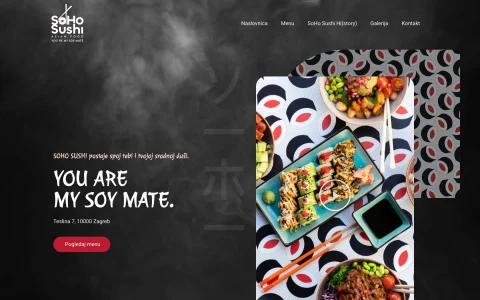 Naslovnica stranice Soho Sushi